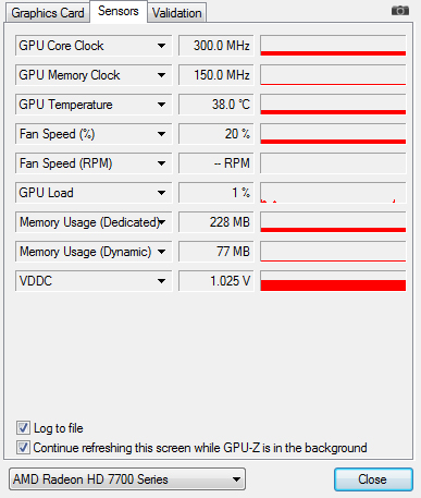 Sapphire HD 7750 Low Profile - GPUz temp spoczynek