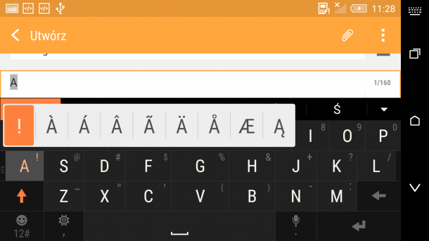 htc desire 626 - klawiatura ekranowa (3)