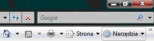 Internet Eksplorer narzędzia, pasek narzędzi, Internet Explorer