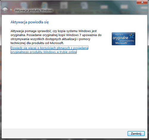 Aktywacja Windows 7 aktywacja Windows, przenoszenie aktywacji