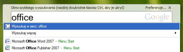 wyszukiwarka plików, Google Desktop, zawartość plików