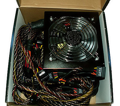 PSU%20w%20pudle Recenzja Silver Power 600Wat zasilacz