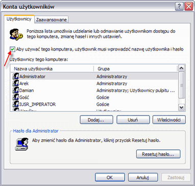 Automatyczne logowanie do systemu Windows