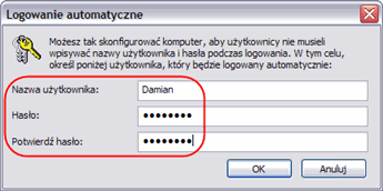 Automatyczne logowanie do systemu Windows