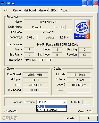 Hyper Threading, pentium 4