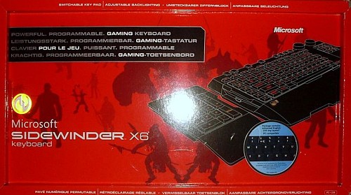 Klawiatura SideWinder X6, test klawiatury Microsoft SideWinder X6