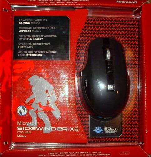 mysz microsoft SideWinder X8, Recenzja myszy Microsft SideWinder X8, mysz Microsft SideWinder X8, Microsft SideWinder X8