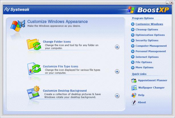 BoostXP, optymalizacja systemu, przyspieszanie Windows, program do optymalziacji