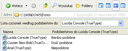 czcionki Windows folder fonts, podobne czcionki, czcionki, czcionki Windows