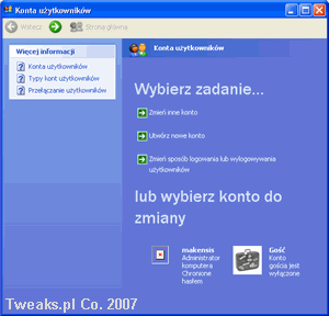 Zakładanie konta użytkownika w systemie Windows konta użytkowników, zakładanie konta