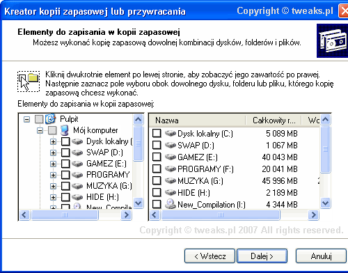 kreator kopii zapasowej