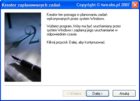 kreator zaplanowanych zadań kreator zaplanowanych zadań