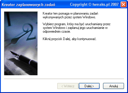kreator zaplanowanych zadań