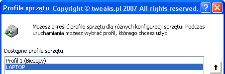 profile sprzętu