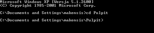 wiersz poleceń systemu Windows wiersz poleceń, CMD