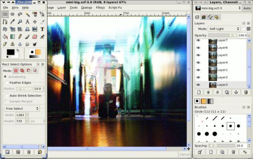 GIMP, zamiennik photoshopa, edytor graficzny