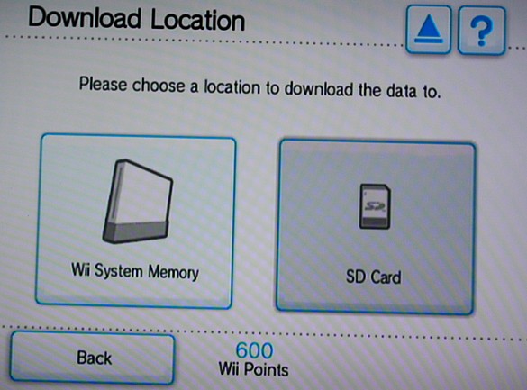 WII Shop download location