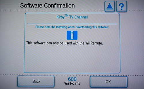 Wii Shop confirmation