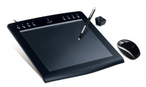 M912 tablet zestaw2 300x179 Profesjonaliści wolą duże tablety graficzne