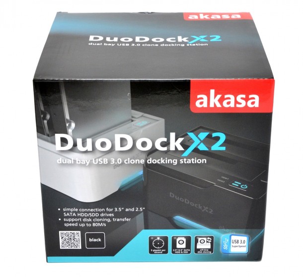 akasa duodock x2 pudelko