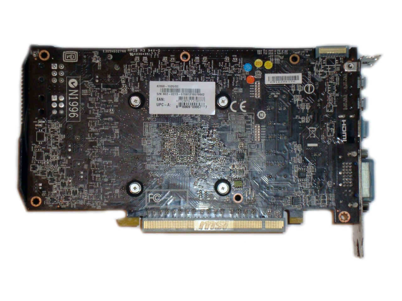 MSI Radeon HD 7850 1GD5OC laminat