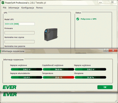 PowerSoft Professional Ever informacje rozszerzone