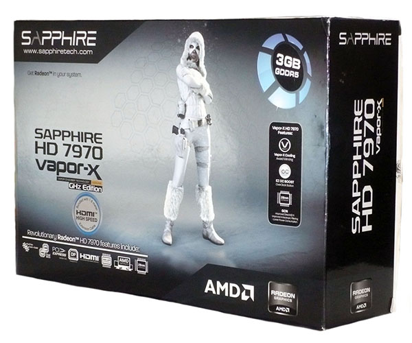 Sapphire HD 7970 Vapor-X GHz Edition - Przód opakowania