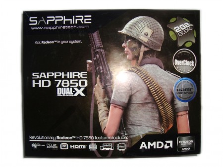 Sapphire Radeon HD 7850 DUAL-X - opakowanie 