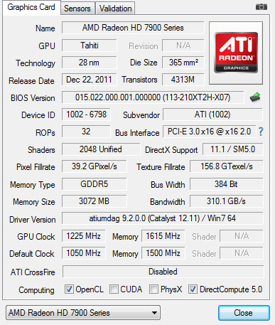 GPU-Z wyniki OC