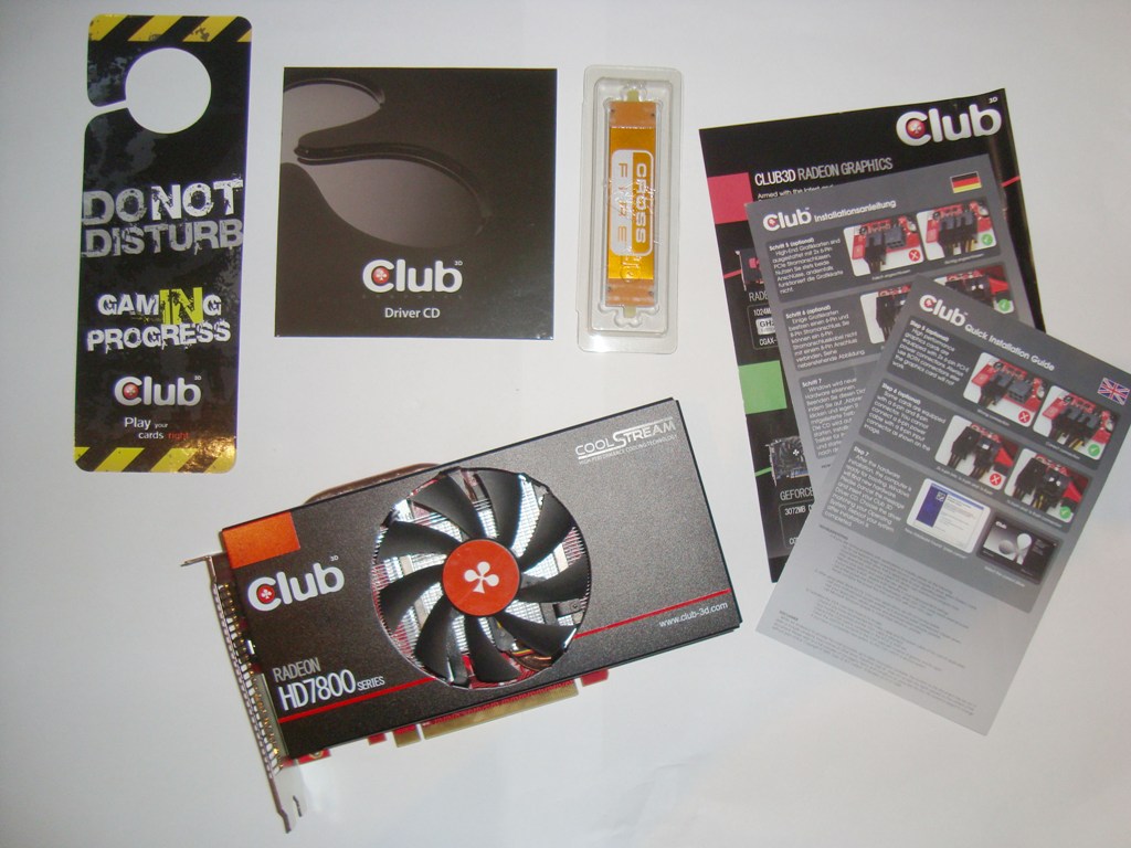 Club 3D Radeon HD 7850 royalKing 1GDDR5 akcesoria