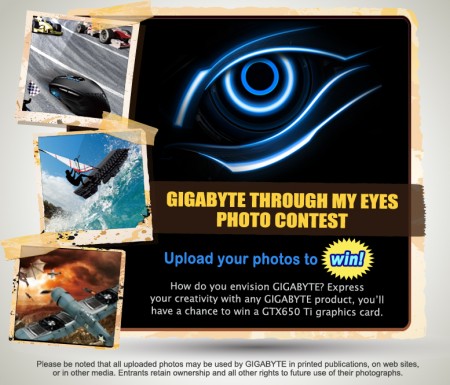 GIGABYTE Through My Eyes konkurs banner