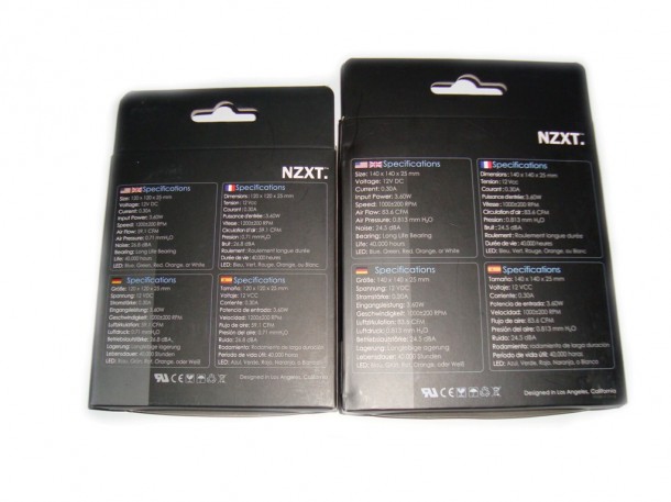 NZXT 120mmLED AIRFLOW FAN i NZXT 140mm LED AIRFLOW FAN (2)