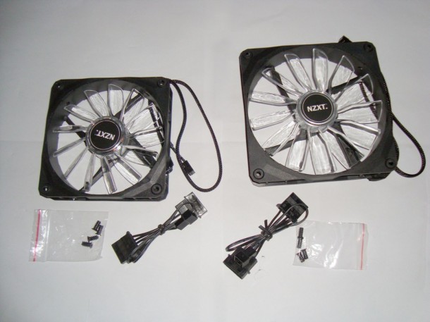 NZXT 120mmLED AIRFLOW FAN i NZXT 140mm LED AIRFLOW FAN (3)