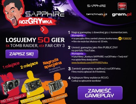 SAPPHIRE rozGRYwka - konkurs dla fanów gameplayów