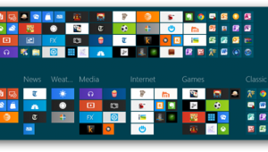 organizacja ekranu startowego Windows 8