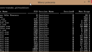 tasklist wiersz poleceń zamykanie procesów Windows 8