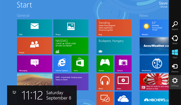 menu kafelkowe Windows 8