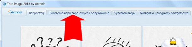 True Image tworzenie kopii zapasowej