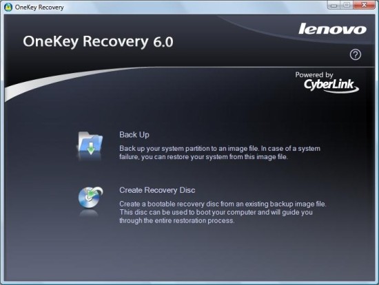 onekey recovery lenovo