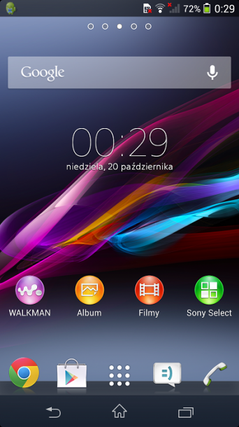 Sony Xperia Z1 Honami pulpit