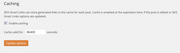 SEO smart links cache