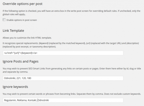 SEO smart links dodatkowe opcje2