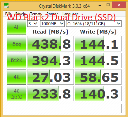 Wd Black Dual Drive Crystal Disk Mark Wd Black Dual Drive Crystal Disk Mark