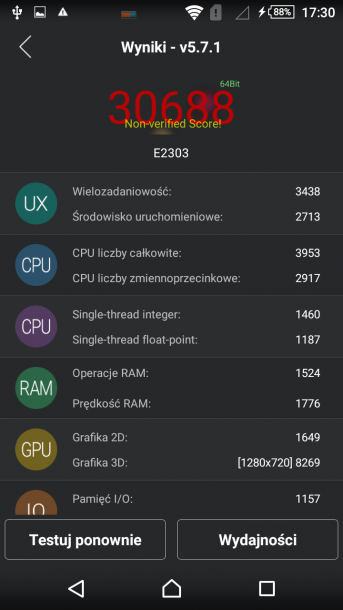 sony xperia m4 aqua test antutu