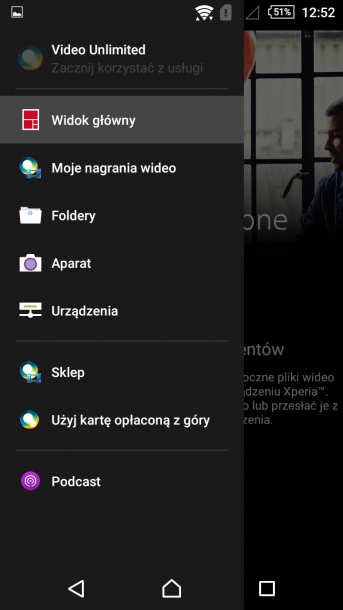 sony xperia m4 aqua odtwarzacz muzyki 3