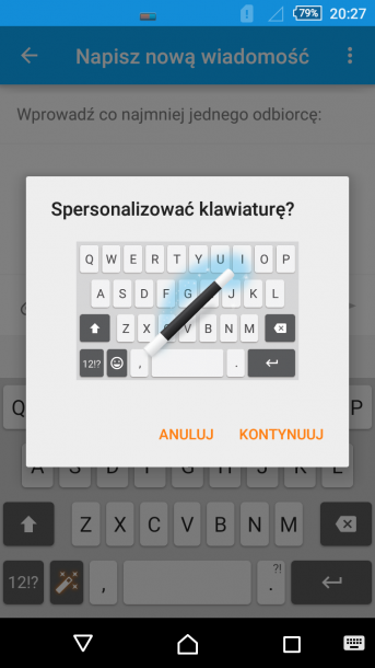 sony xperia m4 aqua personalizacja klawiatury