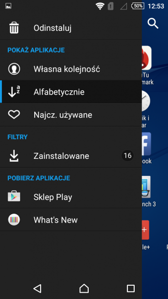 sony xperia m4 nakładka android 12