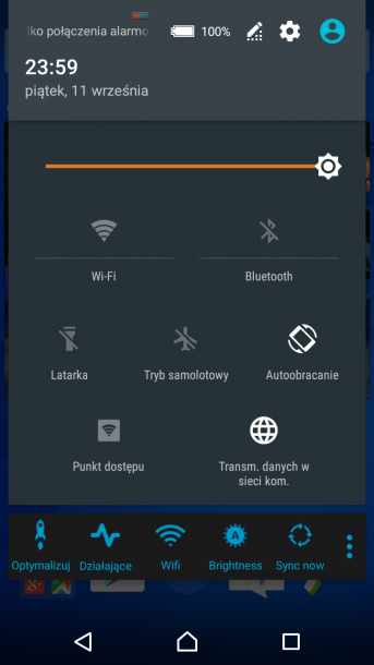 sony xperia m4 nakładka android 7