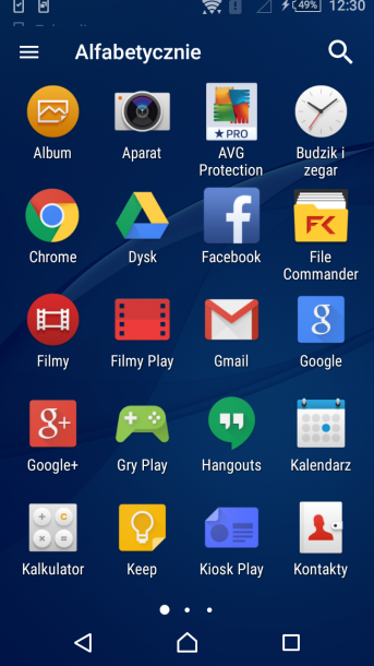 sony xperia m4 nakładka android 8