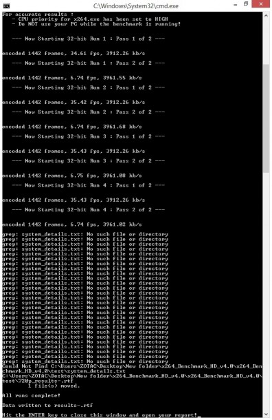 zotac PICO x264 4.0 benchmark